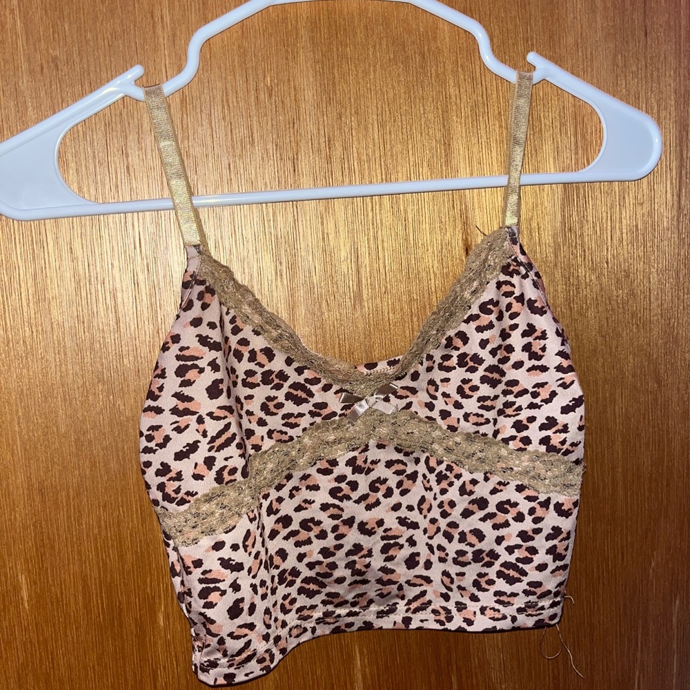 cheetah print crop top